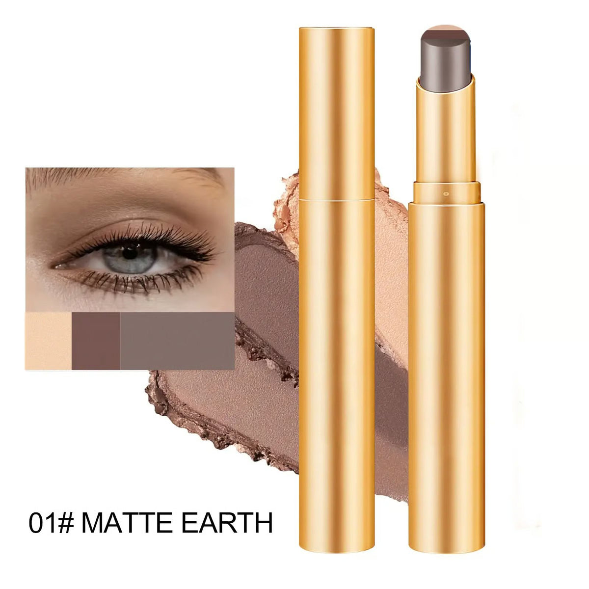 ✨Three-color Shade Cream Eye shadow Stick | Smooth & Blendable