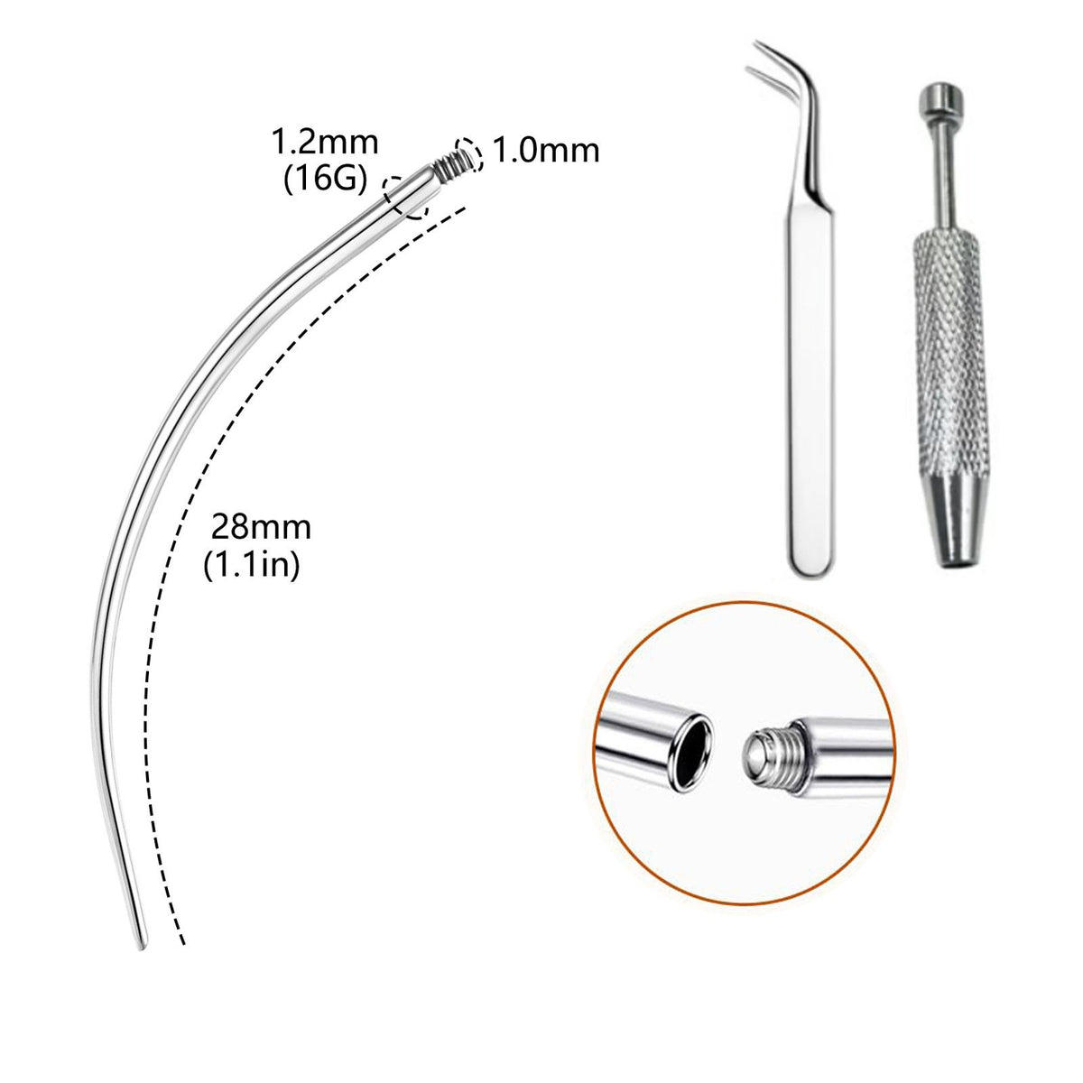 Last Day Buy 1 Get 1 Free⏰Horseshoe Gem Nose Ring – Internally Threaded & Comfortable