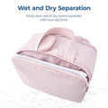 🔥Last Day 49% OFF✨Large Travel Cosmetic Bag | Wide-Open Puffy Toiletry Organizer