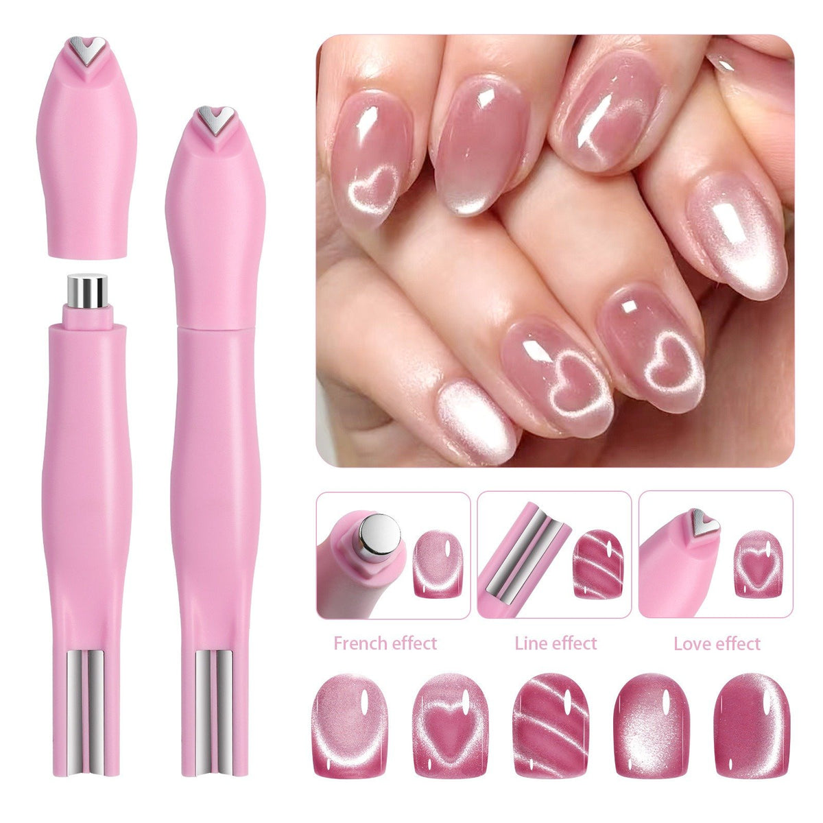 💕Hot sale 49% OFF💅✨ 3-in-1 Cat Eye Nail Magnet Tool