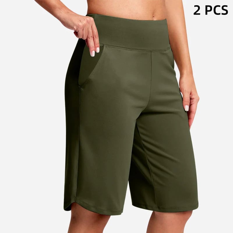 🌓Last Day 49% OFF-🔥Women's High-Waist Yoga Shorts with Pockets