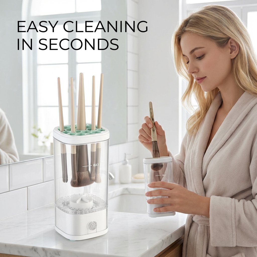 💄 Electric Makeup Multi-Functional Cosmetic Brush Cleaner