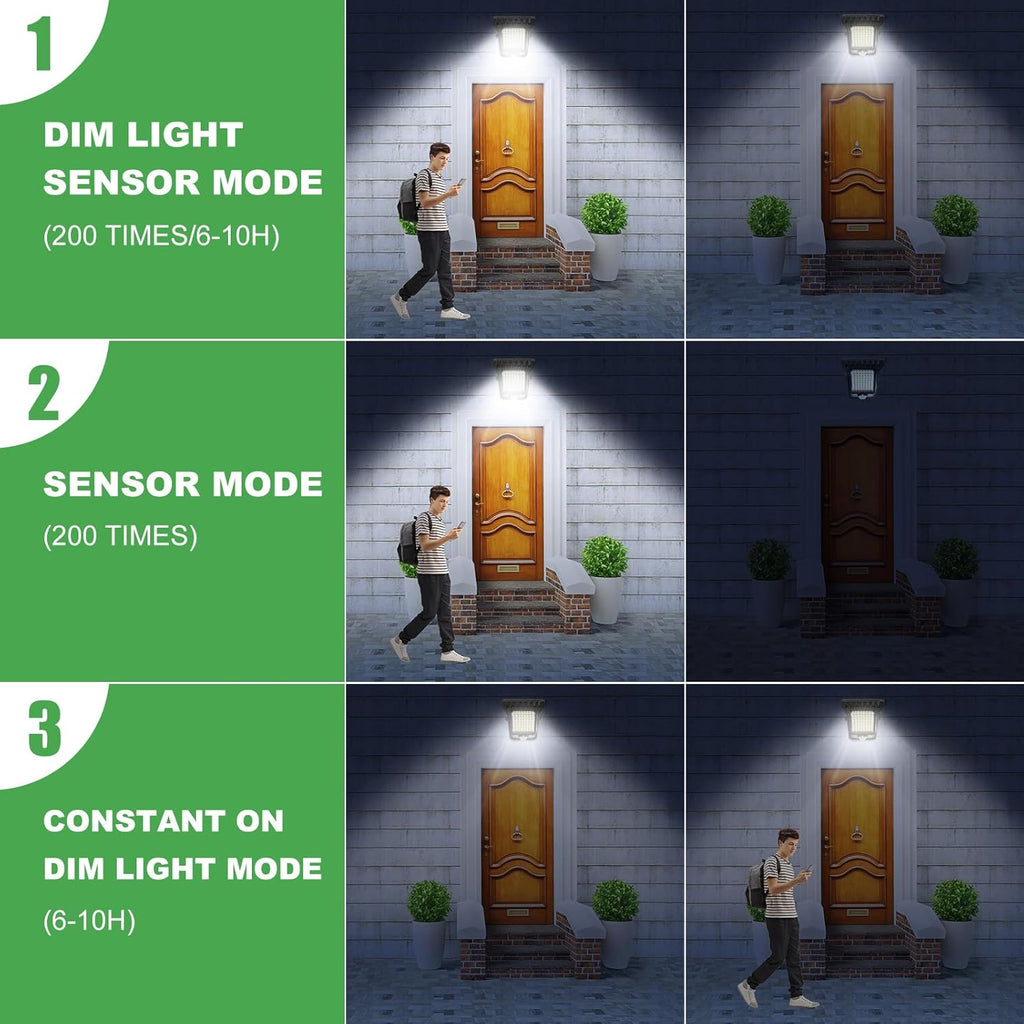 Outdoor solar garden lights and motion-activated lights 🌟
