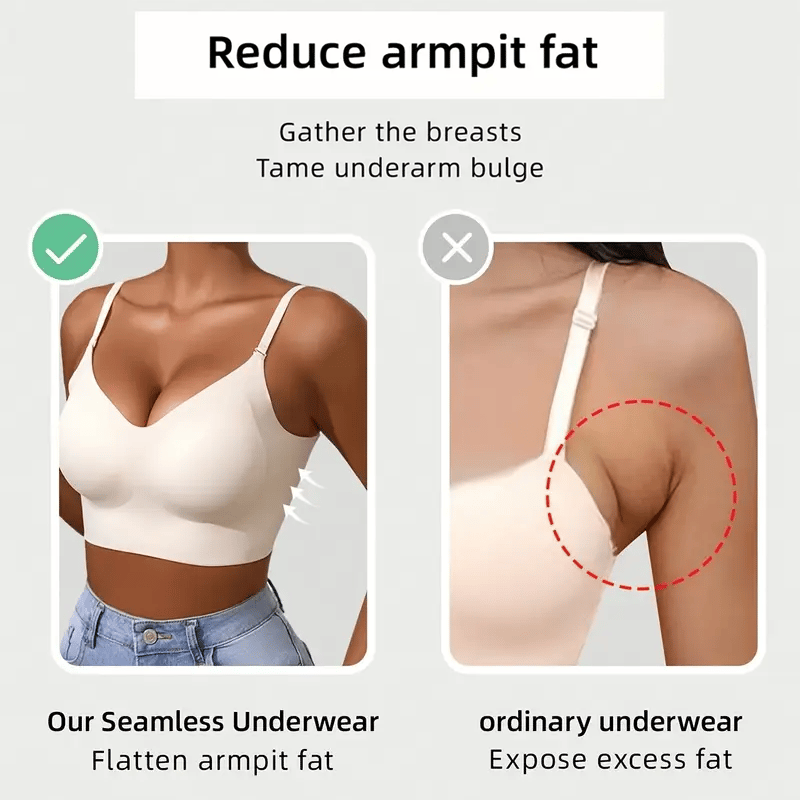 Last Day 49% OFF-🔥Women's Solid Color Wireless Backless Bra