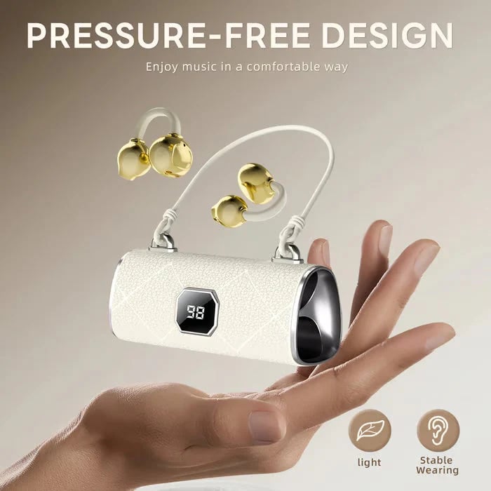⏰49% OFF✨💞Fashionable Clip-On Wireless Headphones with Handbag