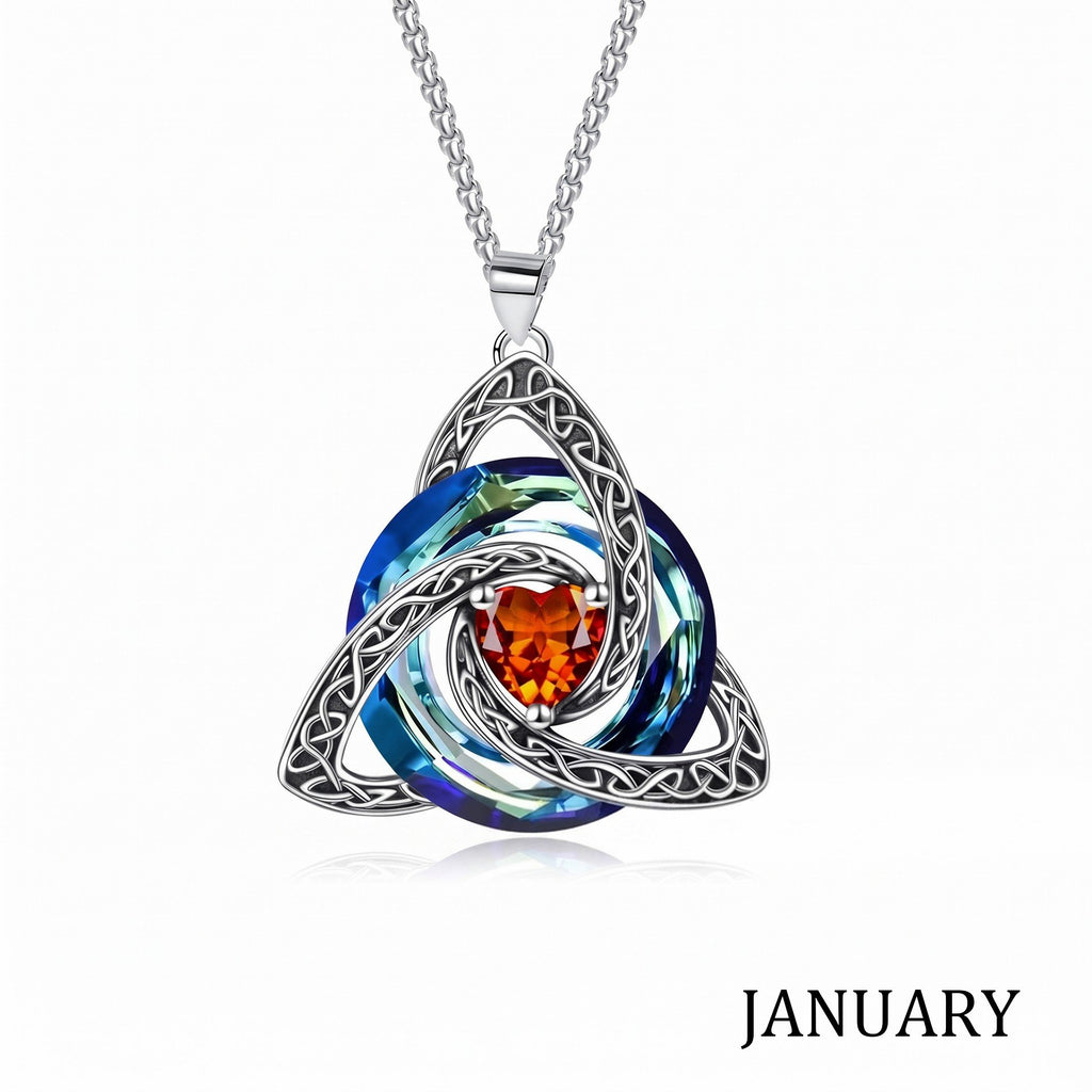 ✝️Birthstone Celtic Trinity Knot Necklace ✨