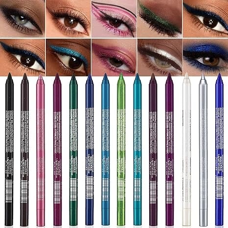 🔥Last Day 49% OFF✨14-Pack Eyeliner Pencil Waterproof Colored Gel Liners