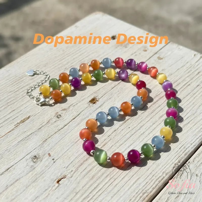 🌈Rainbow Glow Choker & Bracelet – Transform Your Summer Outfits Instantly