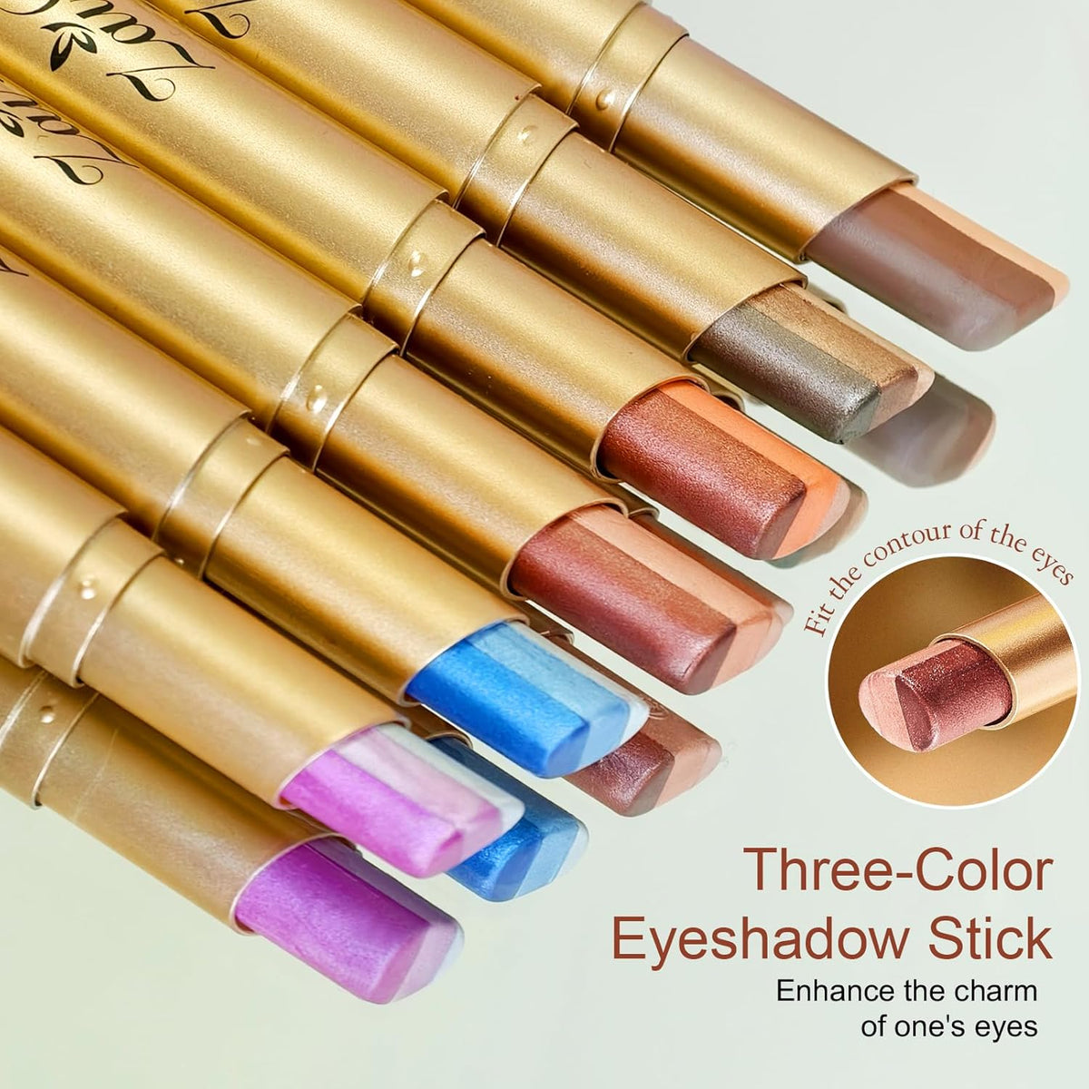 ✨Three-color Shade Cream Eye shadow Stick | Smooth & Blendable
