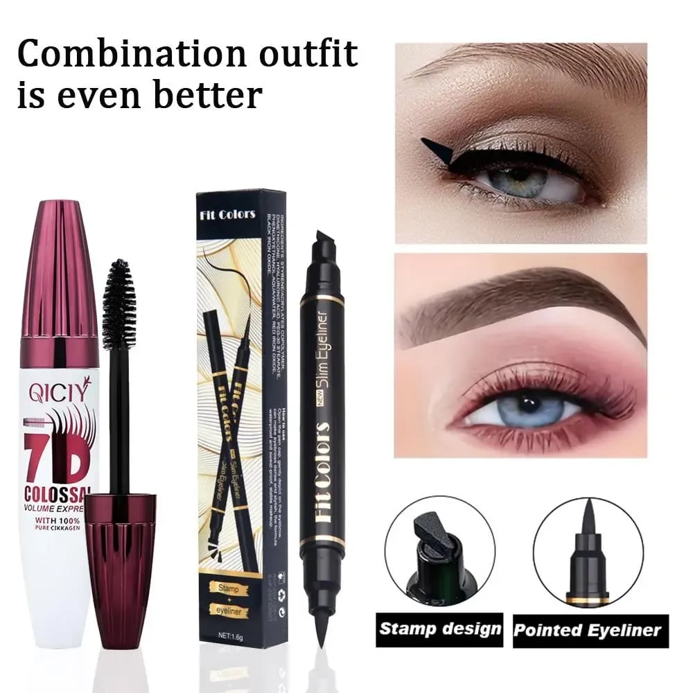 🏆1 Bestselling🏆7D Waterproof Volume Mascara, Long Lasting Natural Curling Lashes for Professional Eye Makeup