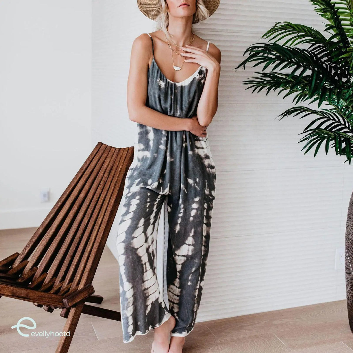 💖Flattering Plus Size Wide Leg Jumpsuit with Pockets – Comfy, Stylish & Perfect for Summer! ☀️👖