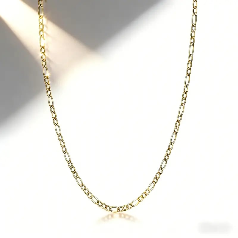 Elegant 2-Piece  Gold Jewelry Set – Bracelet & Necklace for Men & Women