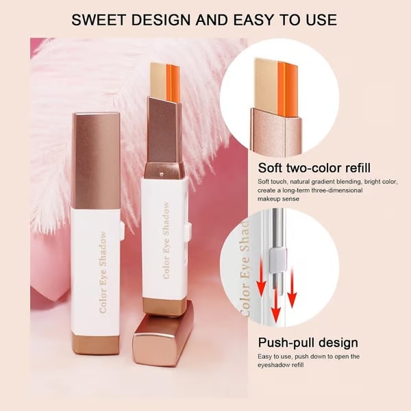 🔥Last Day 49% OFF✨Matte Two Color Eyeshadow Stick Set