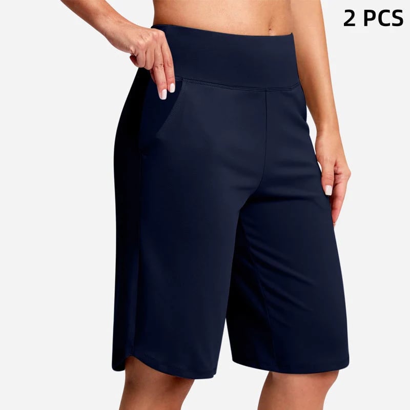 🌓Last Day 49% OFF-🔥Women's High-Waist Yoga Shorts with Pockets