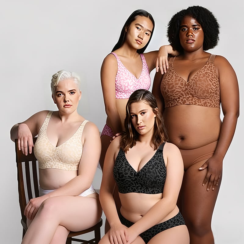 🏆LAST DAY SALE 49% OFF 🔥Super Firming Leopard Print Jelly  Bra | Women Wirefree Bras 👍No More Sagging Breasts