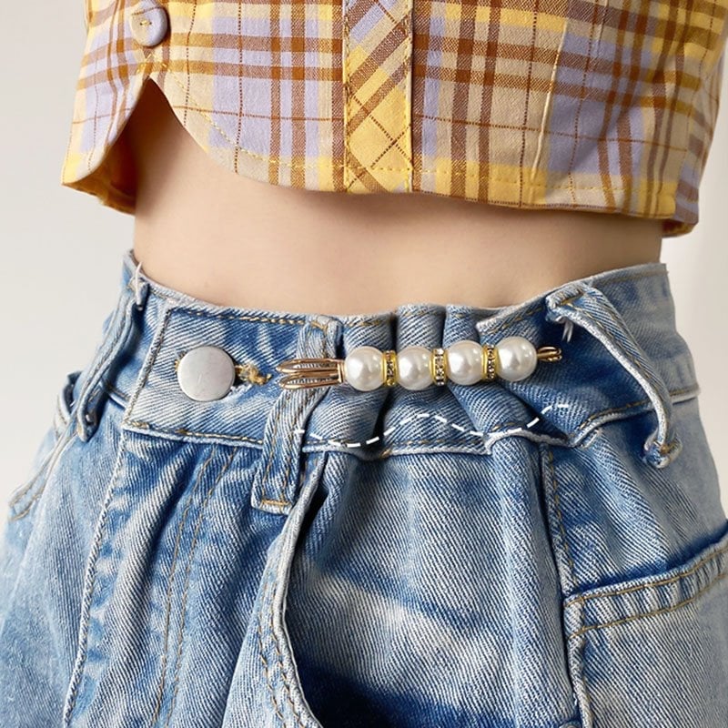 🔥Fancy Rhinestones Pearls Safety Pin Brooch