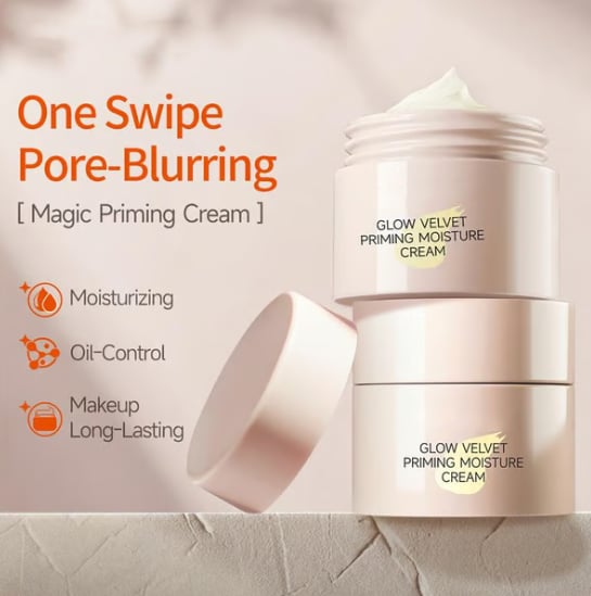 Glow Velvet Priming Moisture Cream - Pore Blurring & Makeup Gripping Primer