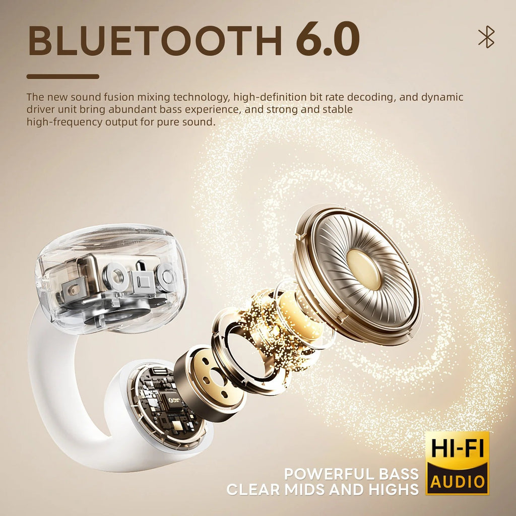 ⏰49% OFF✨💞Fashionable Clip-On Wireless Headphones with Handbag