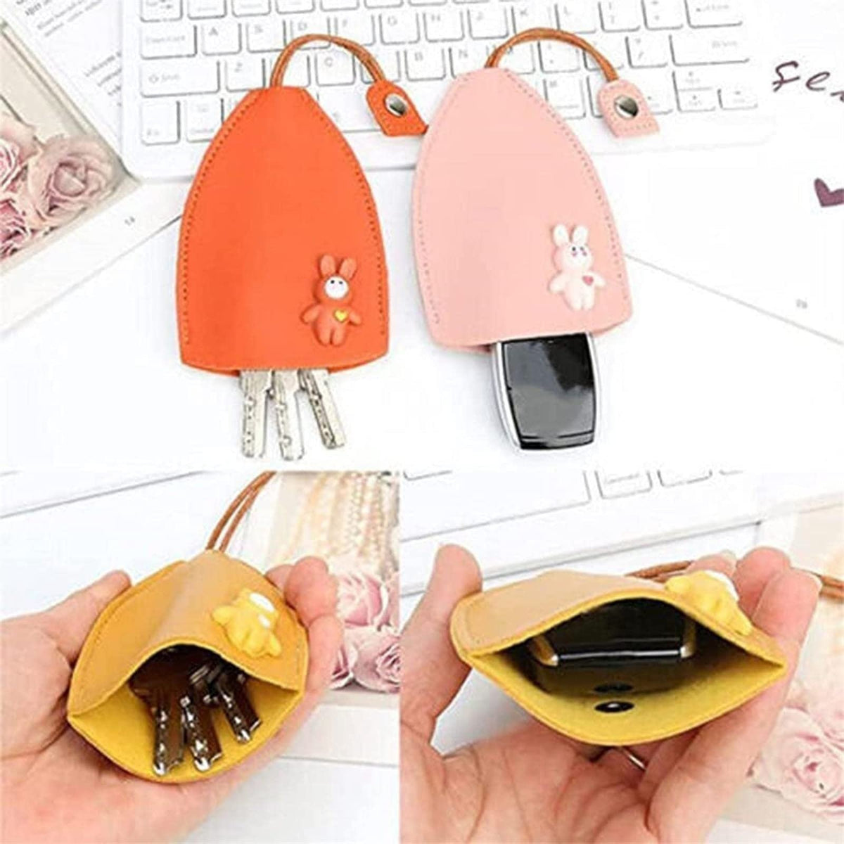 Cute Cartoon Pull-out Key Case
