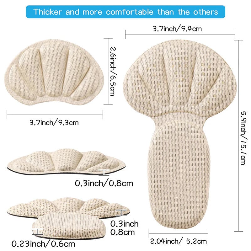 👠 ✨ Cuttable Adhesive Back of Heel Grips Inserts – Comfortable, Discreet & Prevents Blisters 👣