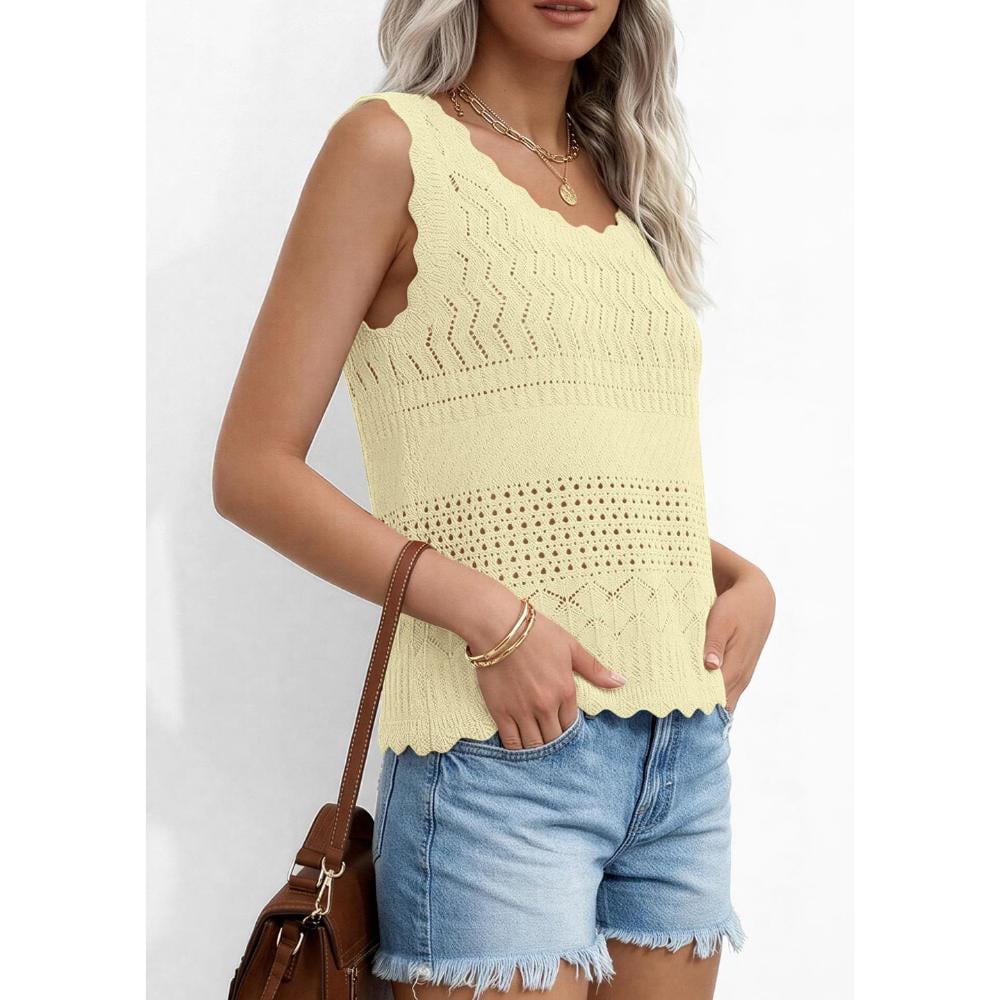 ✨Women's Crochet Tank Tops- Summer Spring Boho Sleeveless