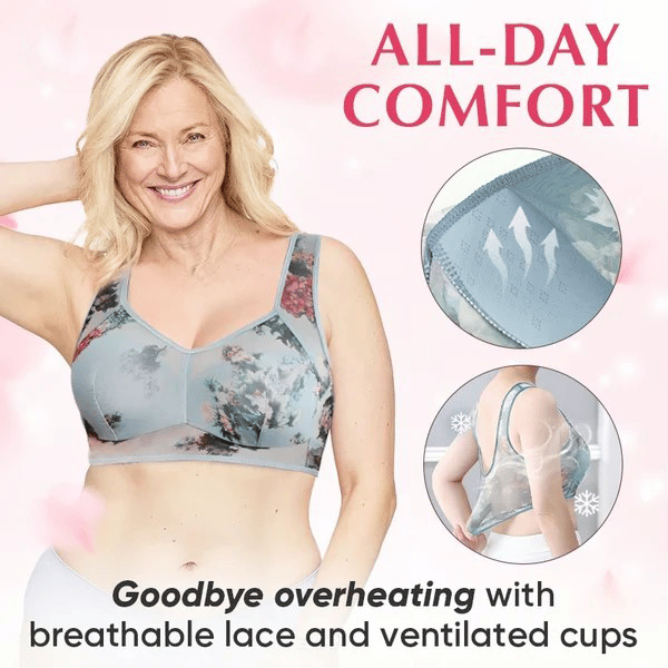 🎁 Super gather bra | Ice Silk Lace Cooling Comfort Bra