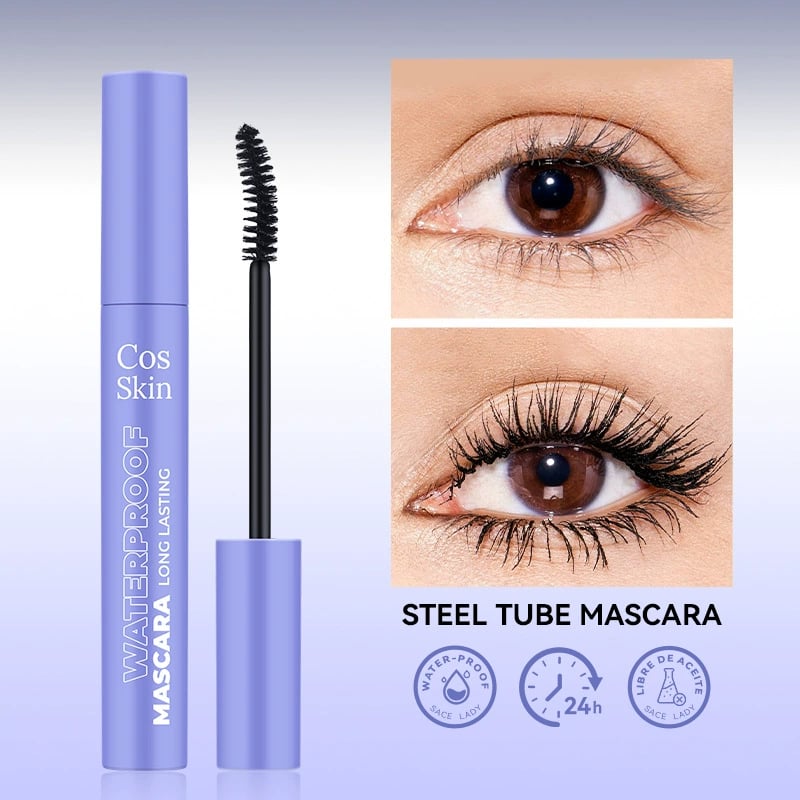 Waterproof Mascara Black Volume Lengthening Smudge-proof Eyelashes Eye Makeup