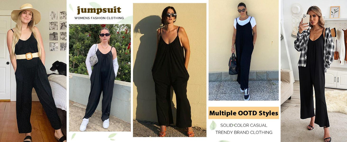 💖Flattering Plus Size Wide Leg Jumpsuit with Pockets – Comfy, Stylish & Perfect for Summer! ☀️👖