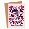 💖"All the Fannies" Mother's Day Card | Make Mom Laugh & Cry