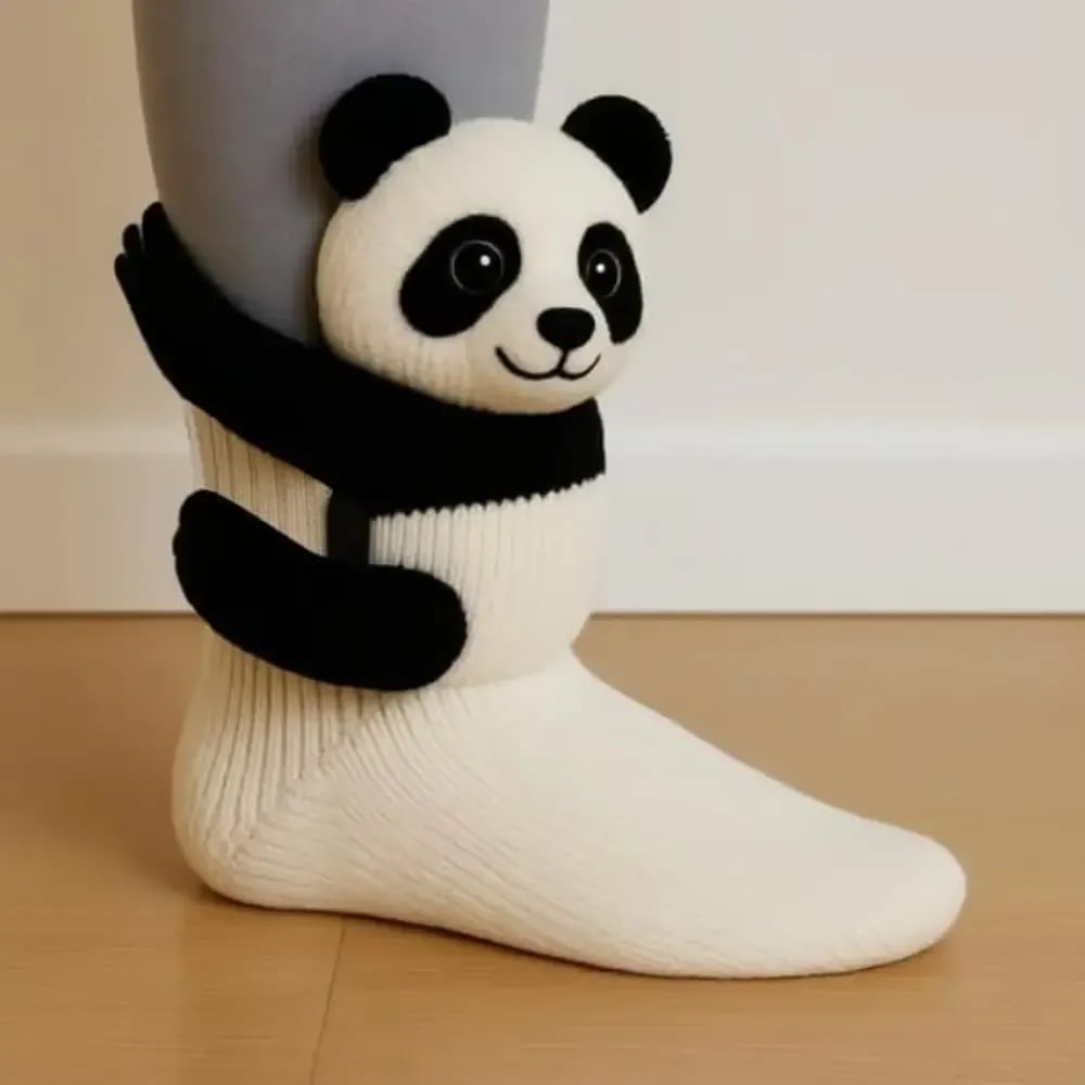 💕Hot sale 49% OFF💖3D Knit Animal Socks – Plush Knitted Novelty Socks (Unisex, One Size) 🧦🐾