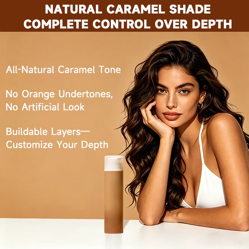 Gradual Body Tan Lotion – Non-Sticky, Streak-Free, Natural Caramel Dye for All Skin Types