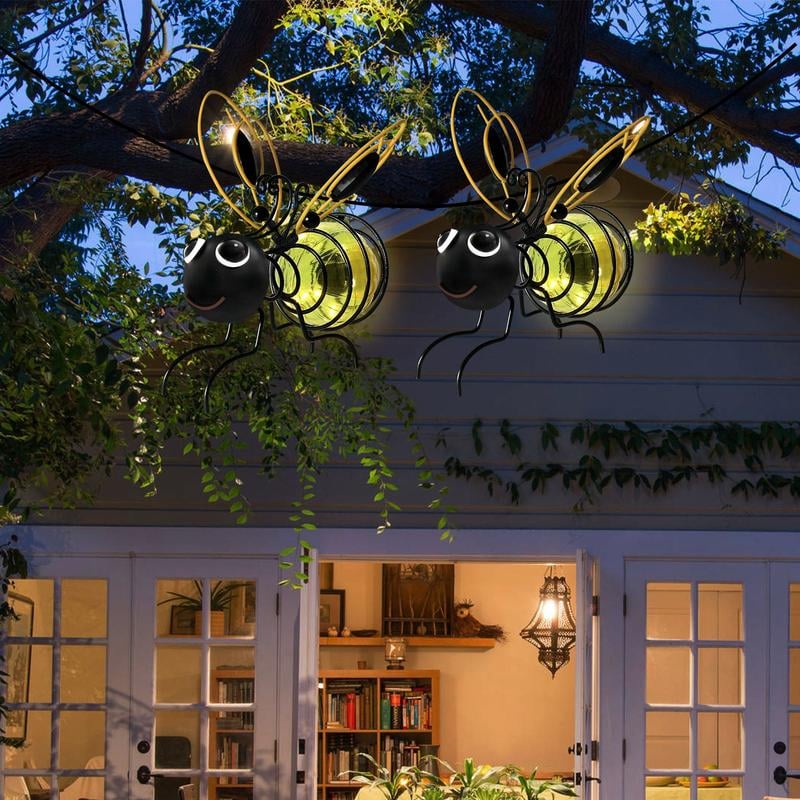 🐝Outdoor Hanging Solar Bee Light - Perfect Gift For Plant Lovers Moms Or Literally Anyone Who Smiles❤️
