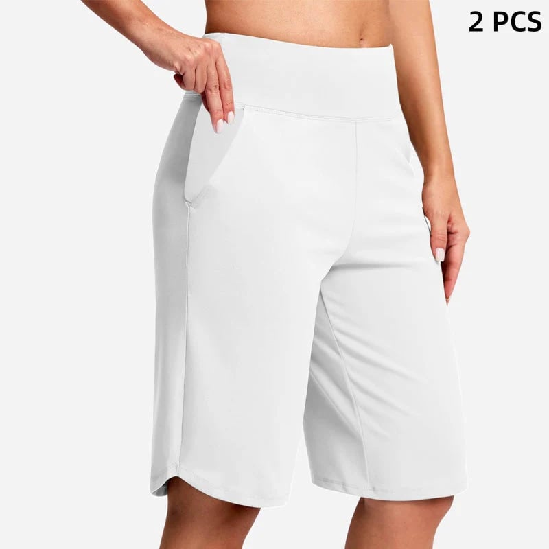 🌓Last Day 49% OFF-🔥Women's High-Waist Yoga Shorts with Pockets
