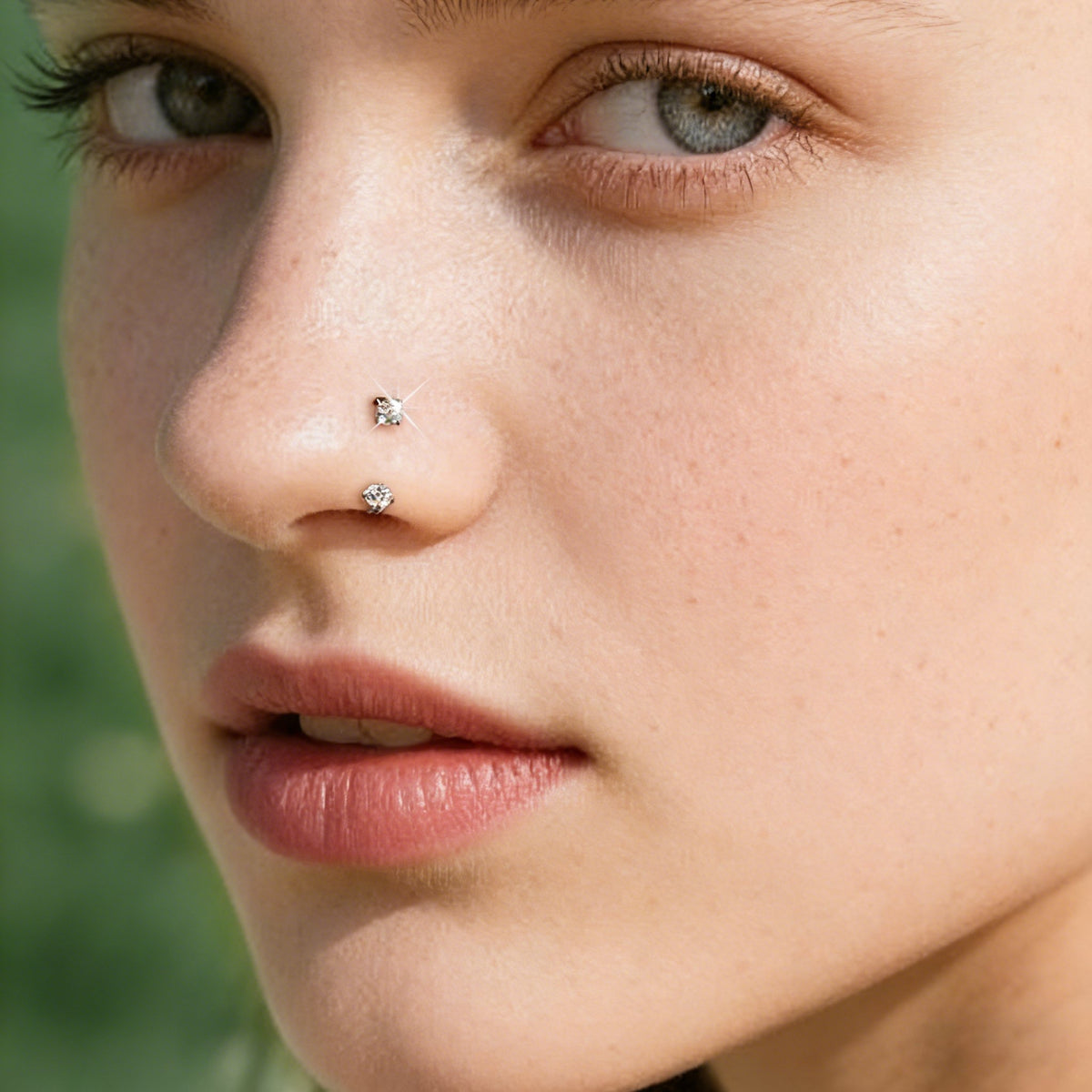 Last Day Buy 1 Get 1 Free⏰Horseshoe Gem Nose Ring – Internally Threaded & Comfortable