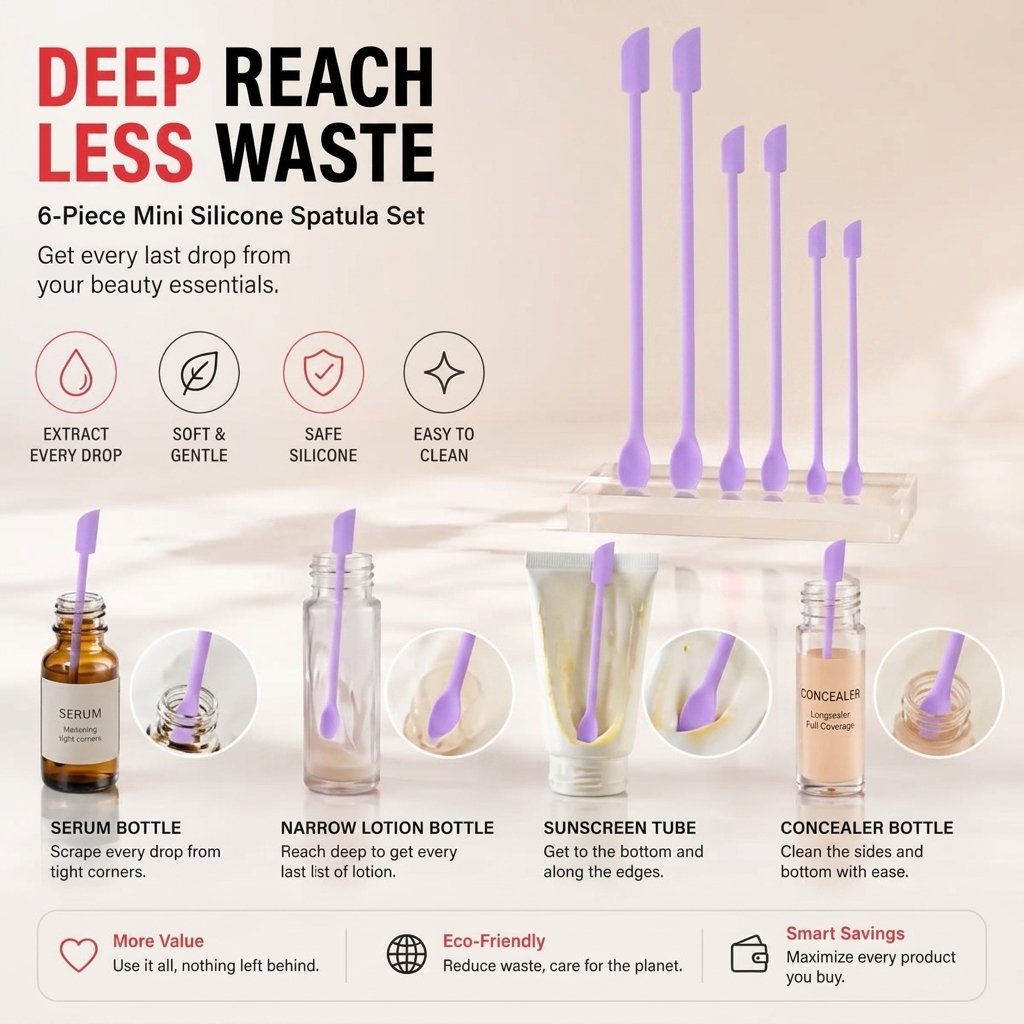 💖Mini Silicone Spatula Set for Makeup and Skincare