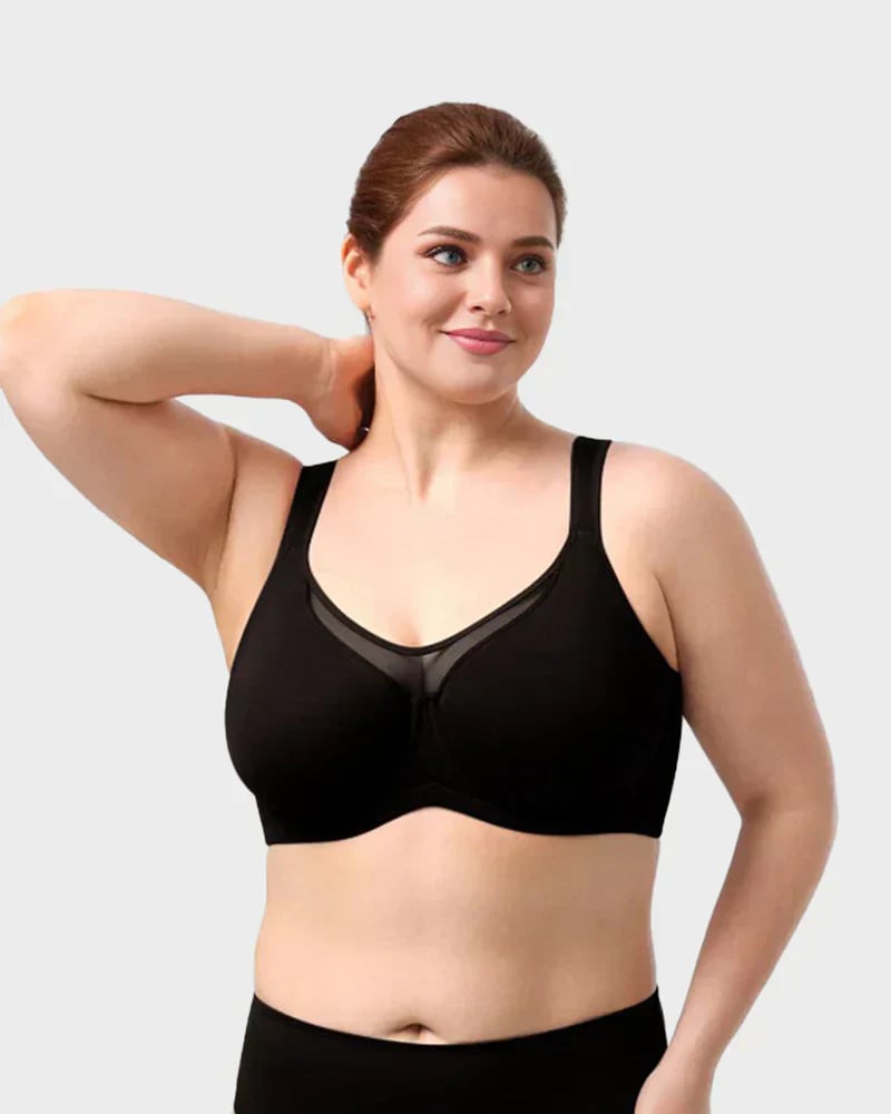 💐Women's Elegant Sheer Full Coverage Minimizer Bra