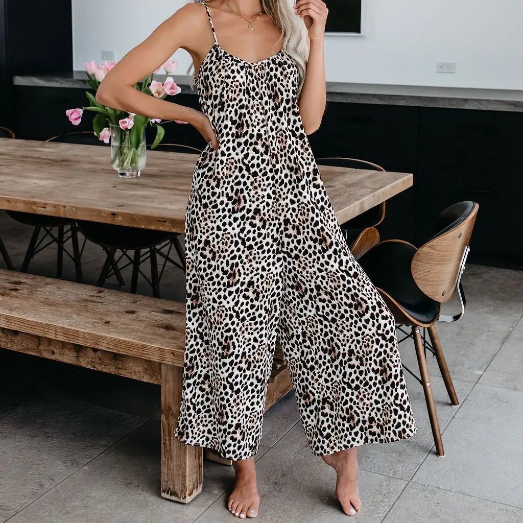 💖Flattering Plus Size Wide Leg Jumpsuit with Pockets – Comfy, Stylish & Perfect for Summer! ☀️👖