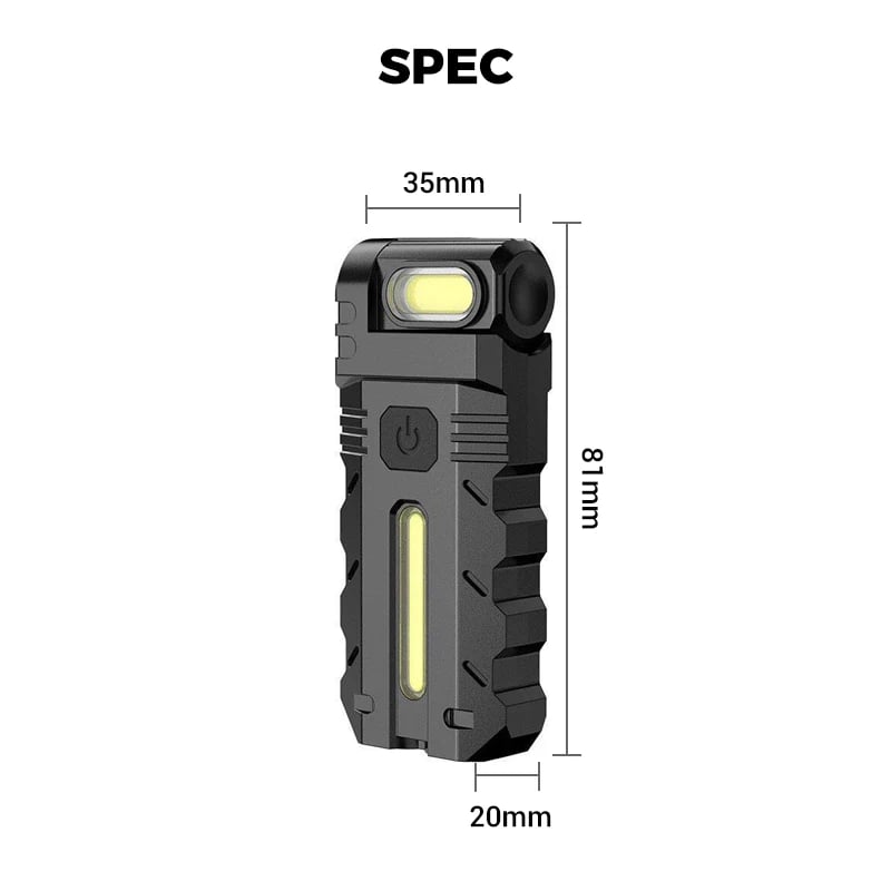 💎 50% OFF! 💎 180° Rotating Head LED Work Light – Dual Beam, Magnetic Base & USB-C Rechargeable