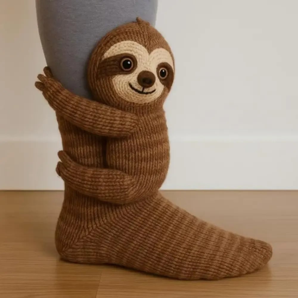 💕Hot sale 49% OFF💖3D Knit Animal Socks – Plush Knitted Novelty Socks (Unisex, One Size) 🧦🐾
