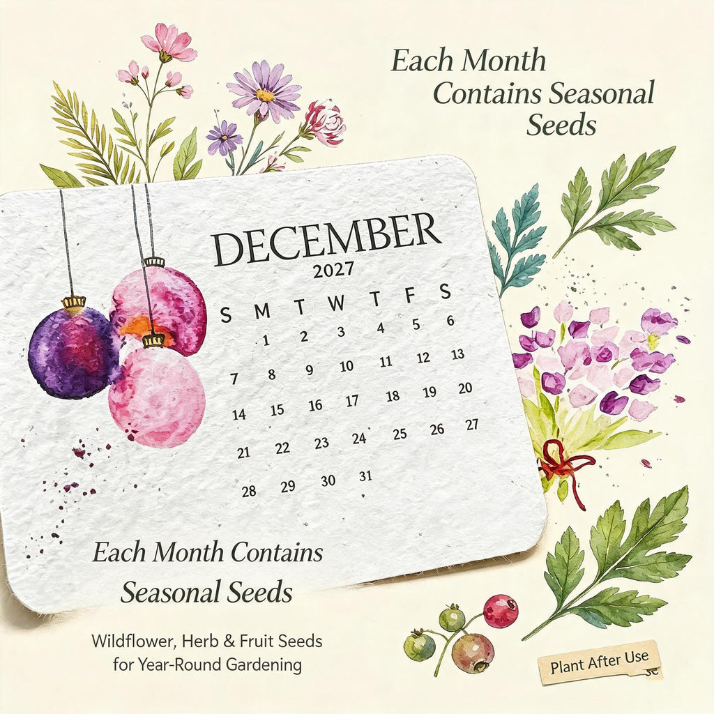 🌱Eco-Friendly Plantable "Timeless" Seed Calendar 2027 ✨ Plan•Plant•Grow•Enjoy