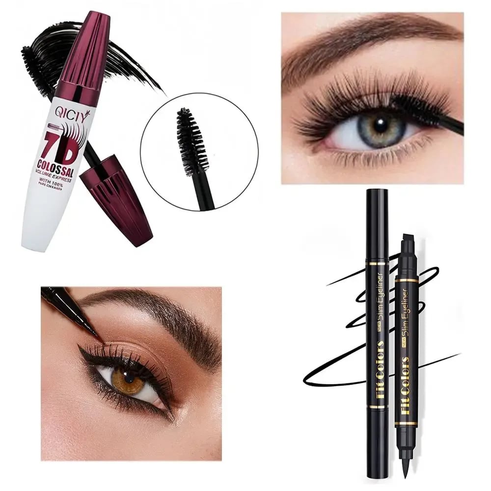 🏆1 Bestselling🏆7D Waterproof Volume Mascara, Long Lasting Natural Curling Lashes for Professional Eye Makeup