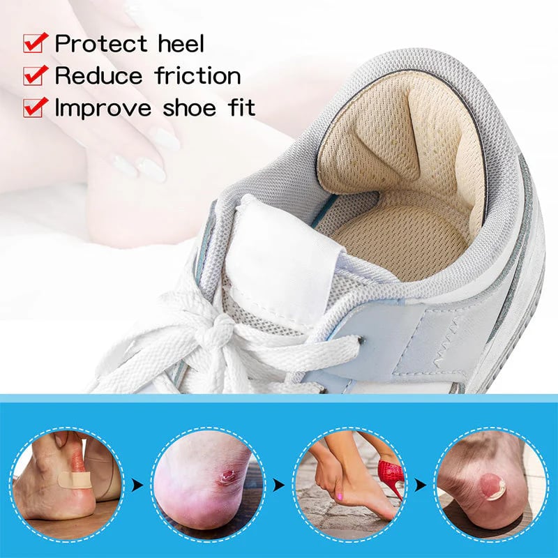 👠 ✨ Cuttable Adhesive Back of Heel Grips Inserts – Comfortable, Discreet & Prevents Blisters 👣