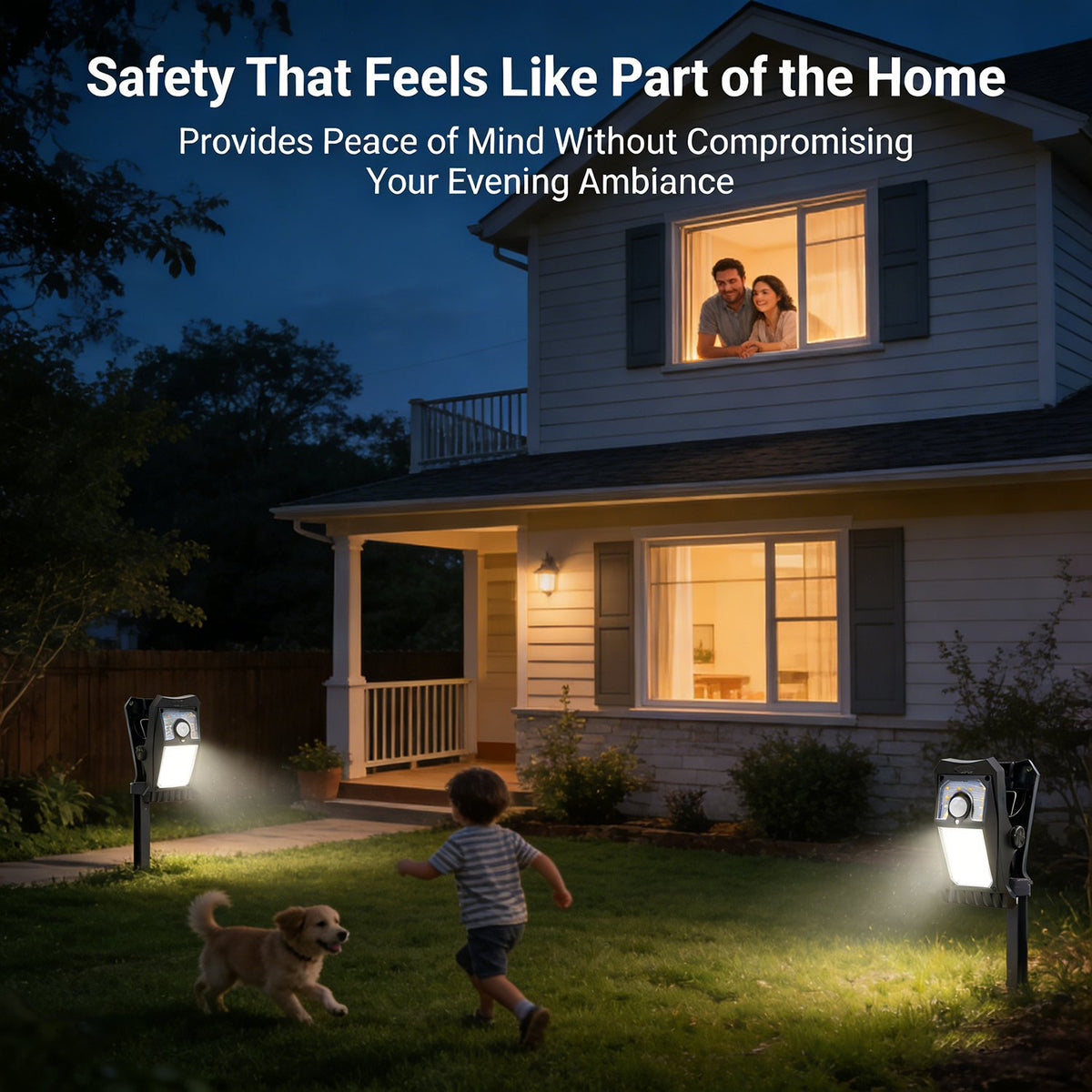 Outdoor solar garden lights and motion-activated lights 🌟