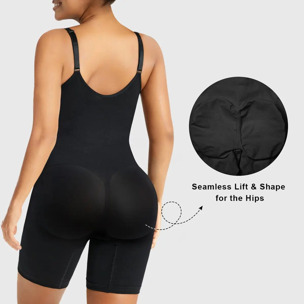 🔥 Sculpting Seamless Bodysuit — Tummy Control Shapewear with Zipper Support
