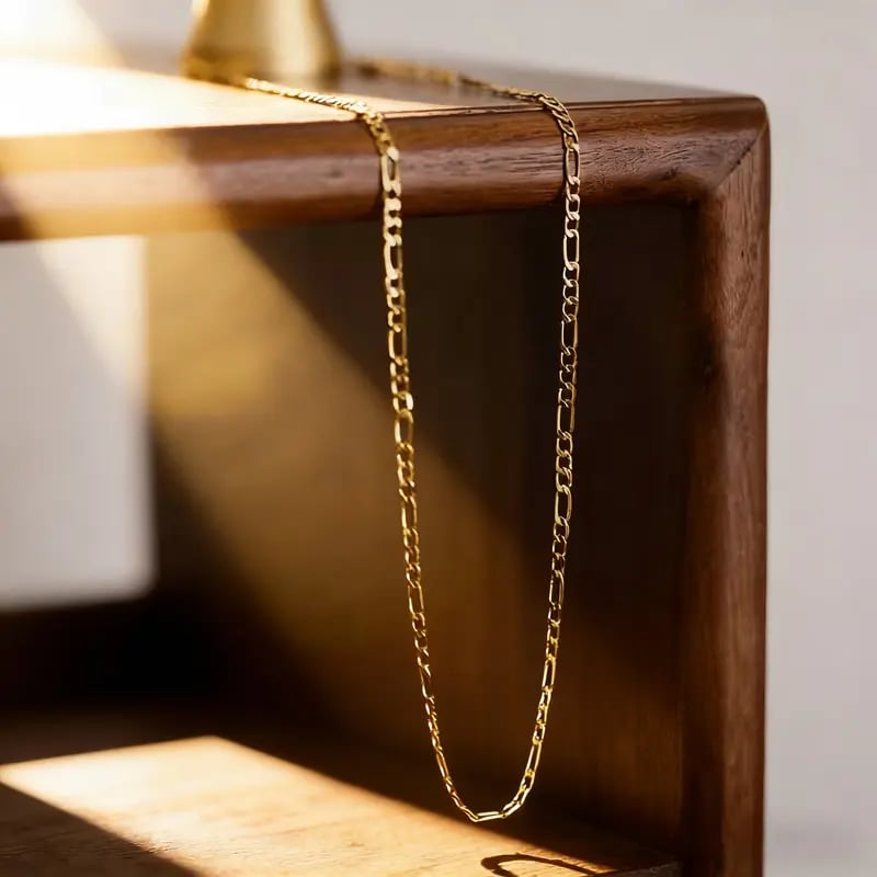Elegant 2-Piece  Gold Jewelry Set – Bracelet & Necklace for Men & Women