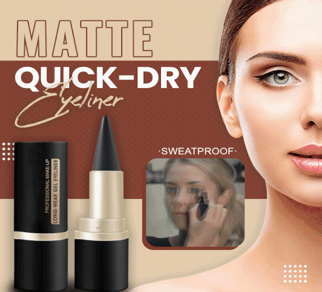 🔥Last Day 49% OFF-Matte Quick-Dry Eyeliner – Waterproof, Smudge-Proof & Gift-Ready! 💄🎁