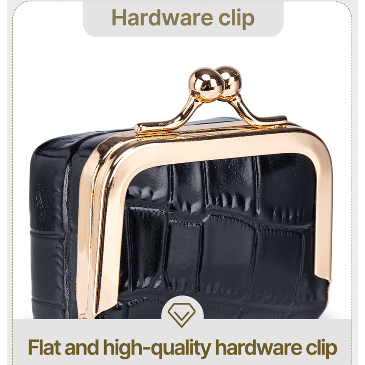 🐊 Genuine Leather Crocodile-Pattern Mini Jewelry Case