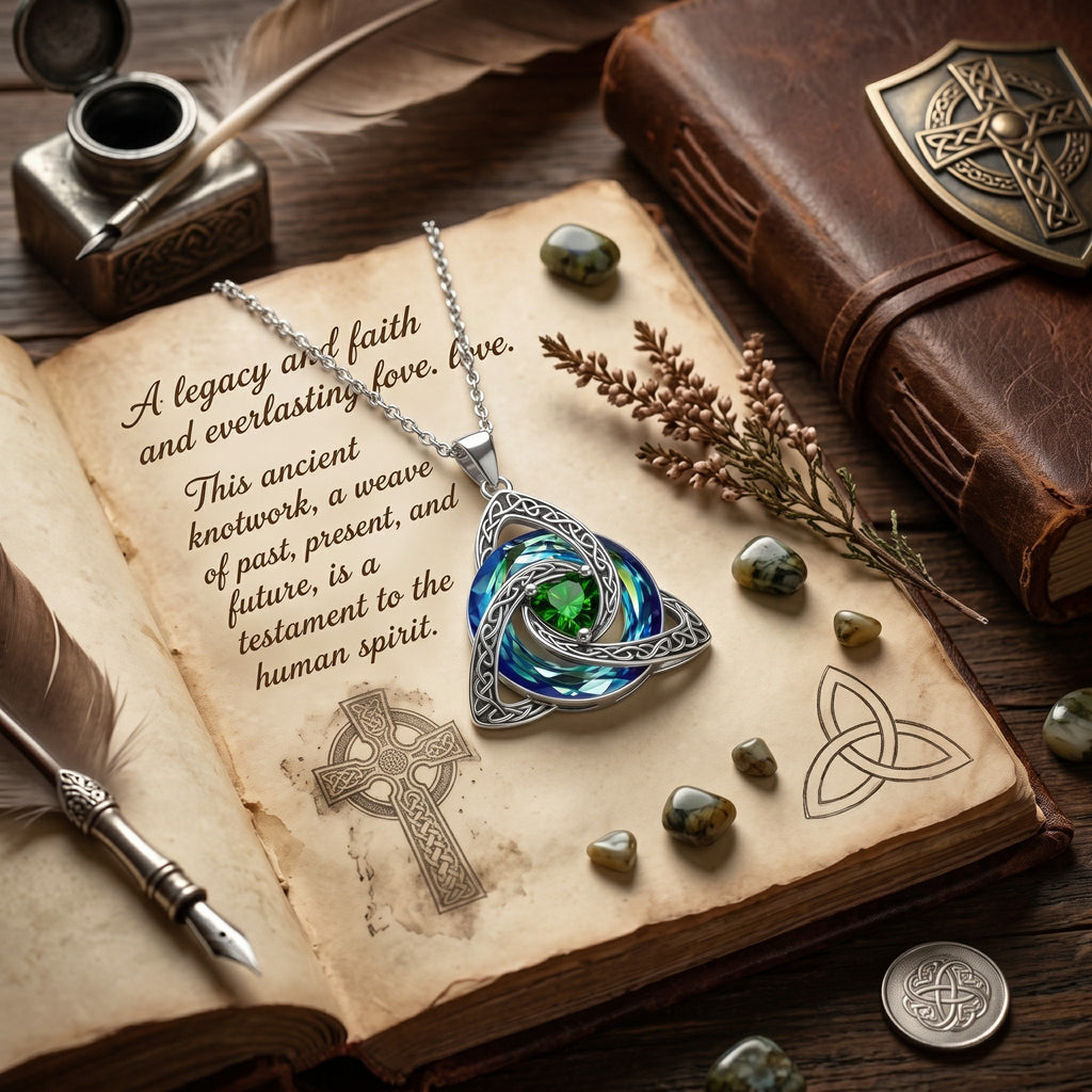 ✝️Birthstone Celtic Trinity Knot Necklace ✨