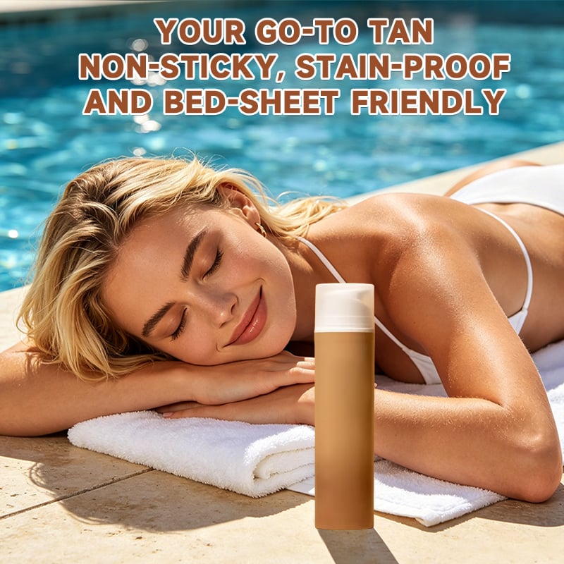 Gradual Body Tan Lotion – Non-Sticky, Streak-Free, Natural Caramel Dye for All Skin Types