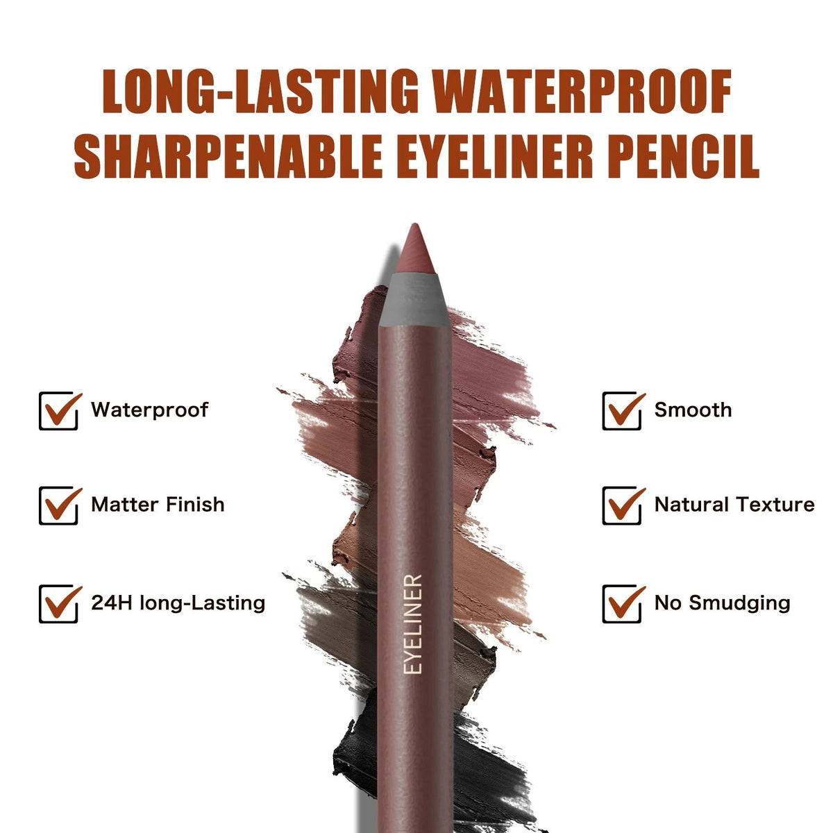 🔥Buy 1 Get 1 Free Only $9.99 Each🌟24 HR Waterproof Eyeliner Sharpenable Eye Pencil